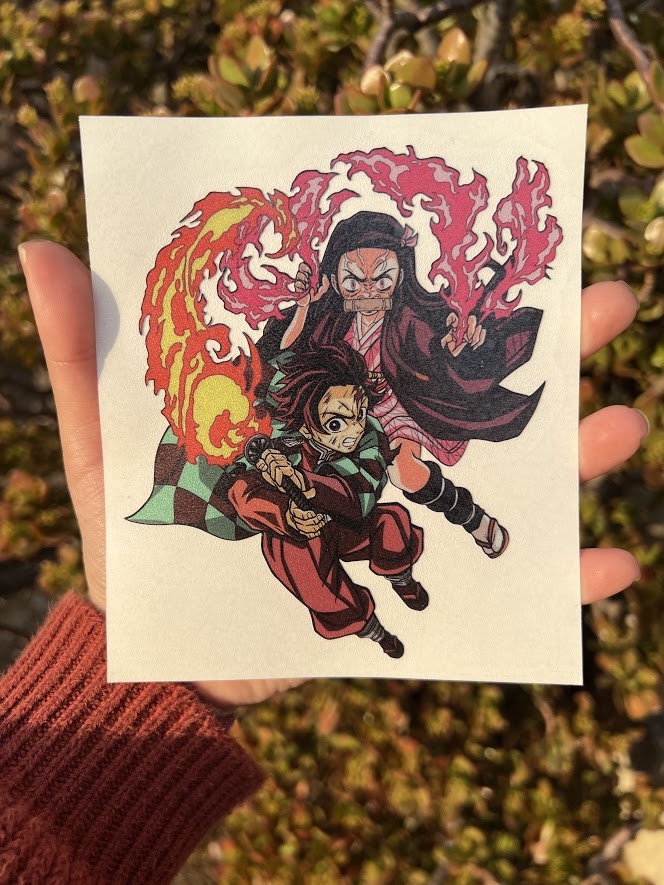 Tanjiro & Nezuko Decal – Hyperpins