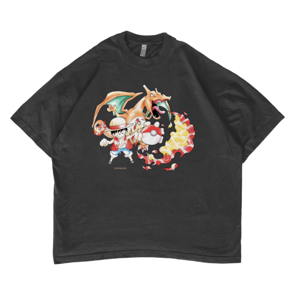 LuffyxCharizard T-shirt - Image 5