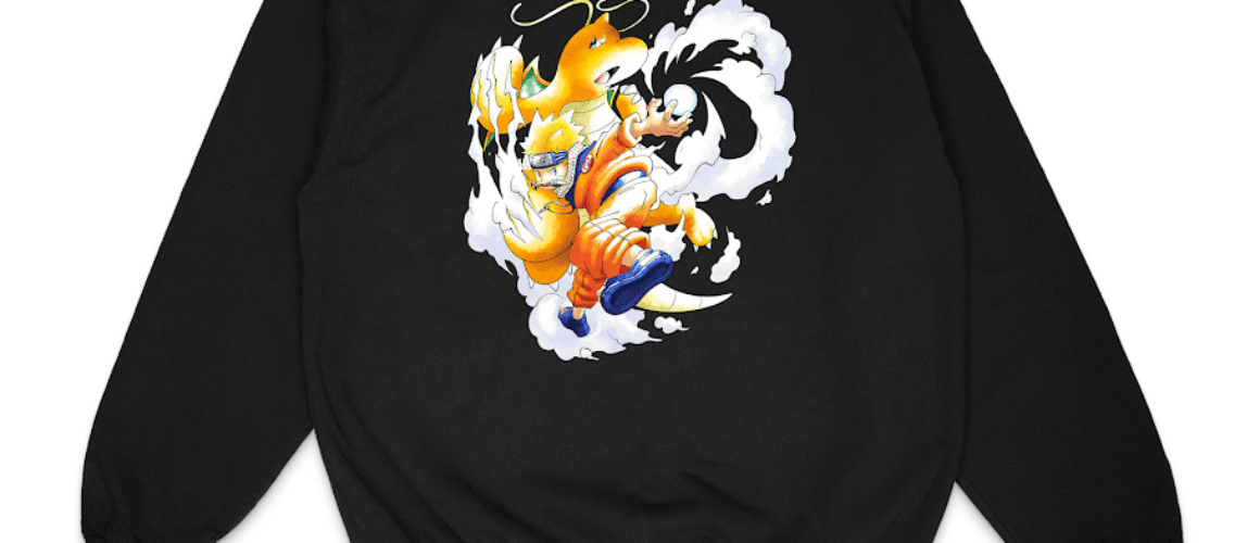 NarutoxDragonite Crewneck