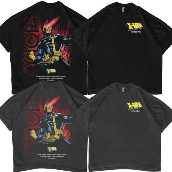 Cyclops Blue Front and Back T-shirt
