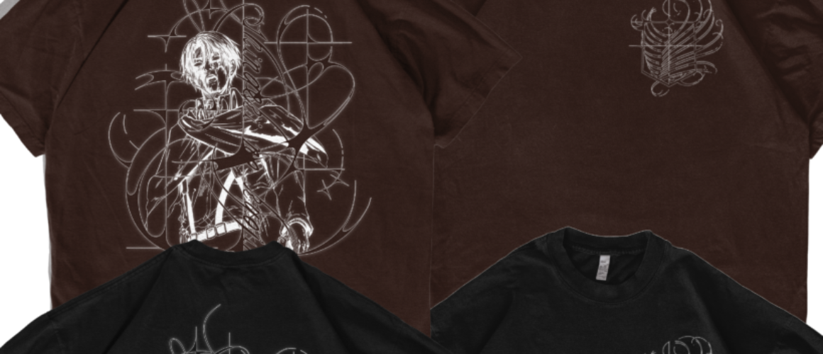 Levi T shirt (White Ink)